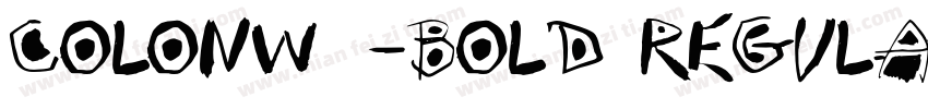 ColonW01-Bold Regula字体转换